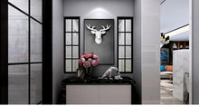 Load image into Gallery viewer, bajouka white deer head home decorative piece placed in a entrance way