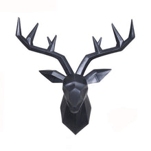 Load image into Gallery viewer, Bajouka black deer head home decor piece