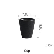 Load image into Gallery viewer, greyish black cup from the grak dinnerware collection- FunkChez
