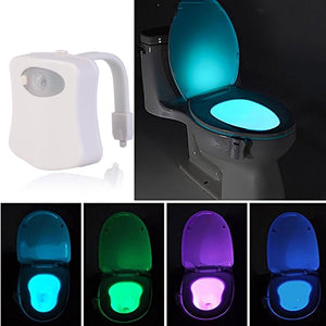 motion sensor 8 led changing toilet bowl lights FunkChez