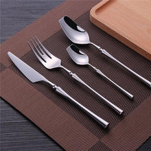 Load image into Gallery viewer, SILVER COLOR 4 PIECE ROYALTY CUTLERY SET 