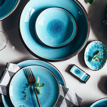 Load image into Gallery viewer, Unique Designer Blue Dinner Set
