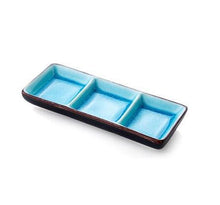 Load image into Gallery viewer, Unique Designer Blue Taste Plate and Appetizer Plate