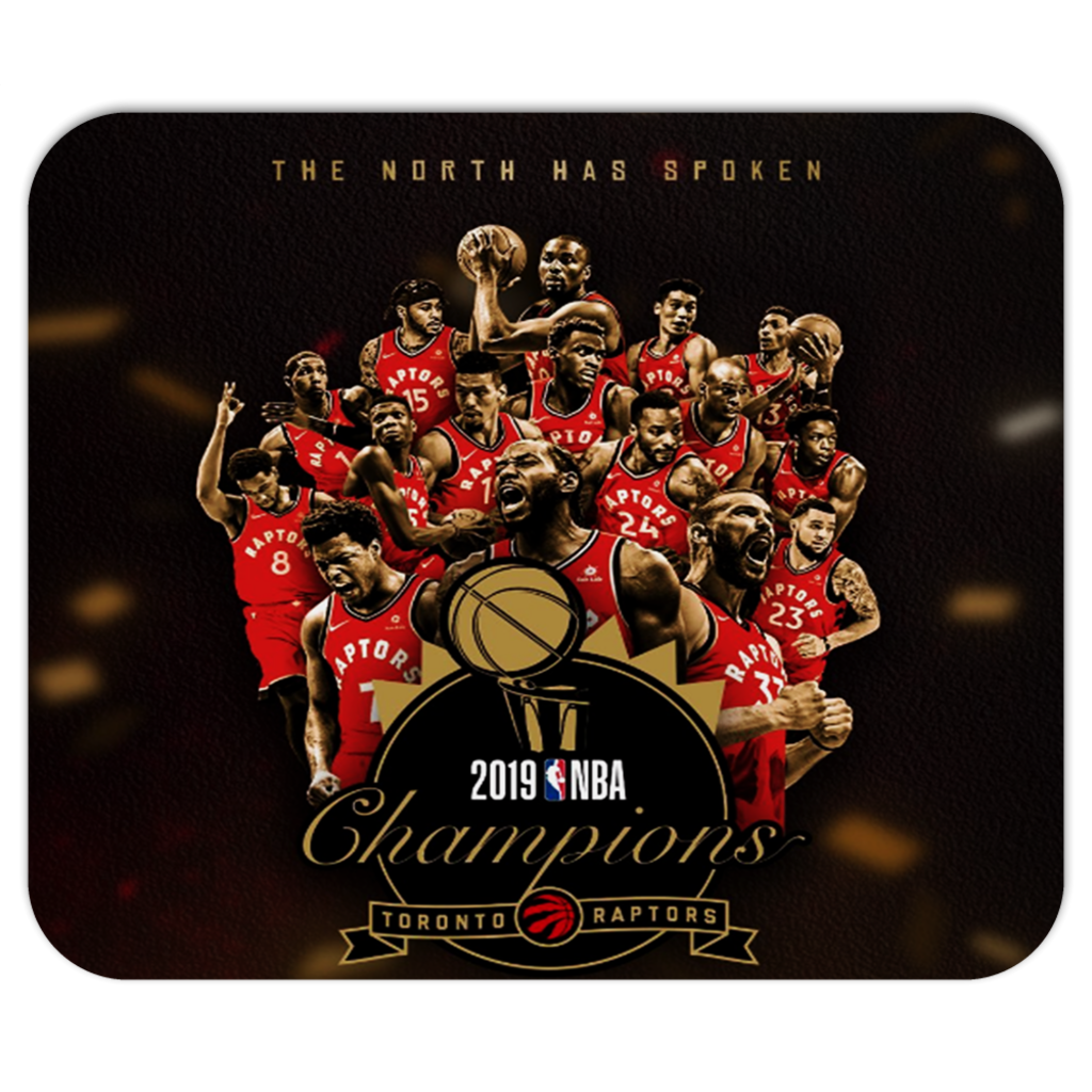 Toronto Raptors NBA champions stars printed on a mousepad - FUNKCHEZ