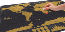 Load image into Gallery viewer, Map World Black  Scratch Off Where You Have Been