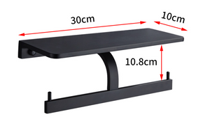 The Loo Ledge Dual - Toilet Paper Holder with Shelf