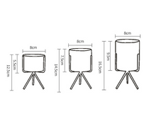 Load image into Gallery viewer, size specifications for 3 planter pots