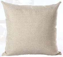 Load image into Gallery viewer, BEIGE COLOUR THROW CUSHION COVER in linen fabric