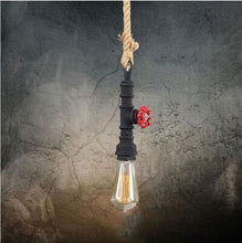 Load image into Gallery viewer, AIDEN BLACK ROPE PENDANT LIGHT