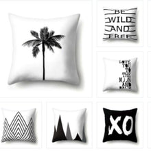 Load image into Gallery viewer, BLACK &amp; WHITE THROW PILLOW COVERS I FunkChez