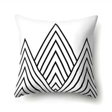 Load image into Gallery viewer, BLACK &amp; WHITE THROW CUSHION COVER I FUNKCHEZ