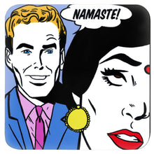 Load image into Gallery viewer, PRINTED IMAGE OF INDIAN GIRL AND FOREIGN MAN POP ART ON A COASTER