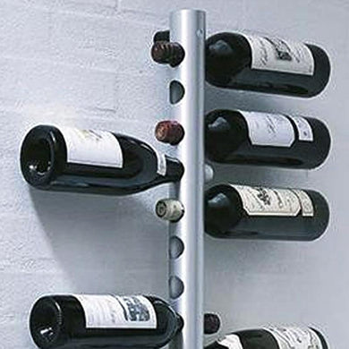 Modern Stainless steel Wall rack with alcohol bottles