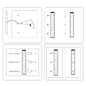 Assembly instructions for Dezo Wine bottle wall rack