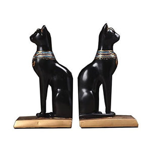 EGYPTIAN CAT BOOKENDS FunkChez