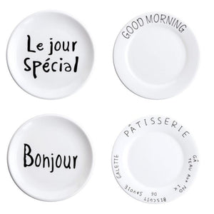 FRENCH BREAKFAST PLATES (SET OF 4) FunkChez