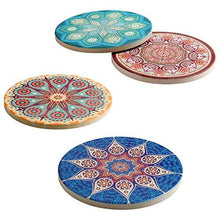 Load image into Gallery viewer, Funky indian coasters set of 4