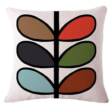 Load image into Gallery viewer, COLORED funky LEAVES cushion cover FunkChez