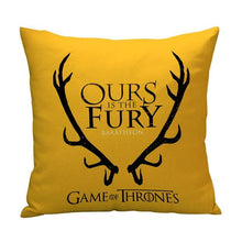 Load image into Gallery viewer, OURS IS THE FURY GAME OF THRONES CUSHION COVER