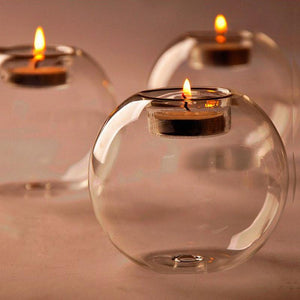 glass tea-light holders