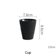 Load image into Gallery viewer, greyish black cup from the grak dinnerware collection- FunkChez