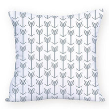 Load image into Gallery viewer, Grey and White cushion covers on cushion pillow