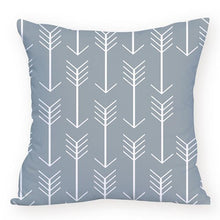 Load image into Gallery viewer, Grey and White cushion covers on cushion pillow