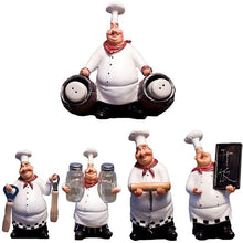 Load image into Gallery viewer, 4 chef figurine statues