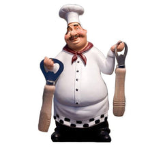 Load image into Gallery viewer, 1 chef figurine statue with 2 bottle openers