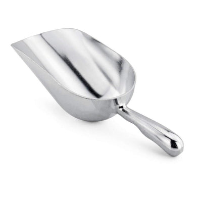 large sized silver coloured ice scooper
