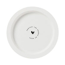 Load image into Gallery viewer, Modern Locus White Designer Plate with Love quote