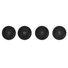 Load image into Gallery viewer, 4 Modern Locus Black Designer Plate set with quotes