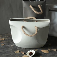 Load image into Gallery viewer, white luna planter pot