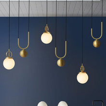 Load image into Gallery viewer, 3 Madorne pendant lights hanging from the ceiling - FunkChez
