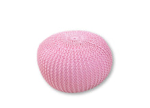 Load image into Gallery viewer, MANGY PINK KNITTED POUF - FUNKCHEZ