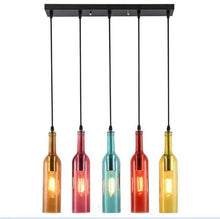 Load image into Gallery viewer, 5 MEXICAN BOTTLE LIGHTS IN DIFFERENT COLOURS ON A RECTANGLE PLATE