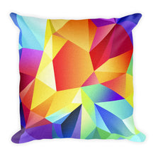 Load image into Gallery viewer, Maya square throw cover in abstract colours with pillow - FunkChez