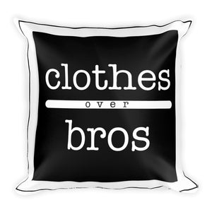 clothes over bros printed on a throw pillow -FunkChez