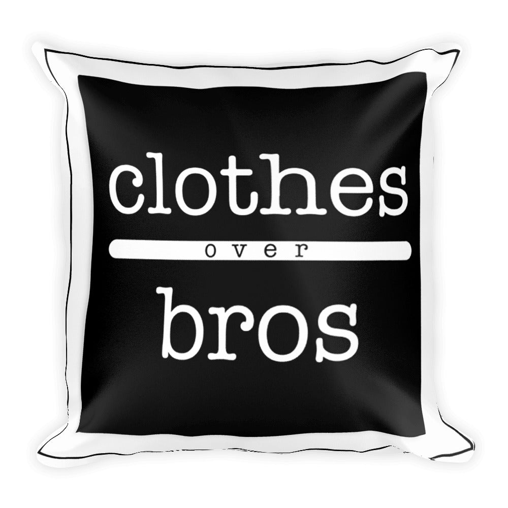 clothes over bros printed on a throw pillow -FunkChez