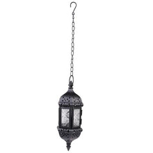 Load image into Gallery viewer, black moroccan lamp