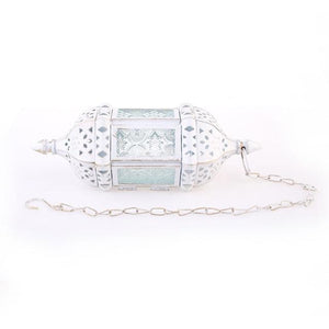 white moroccan lamp