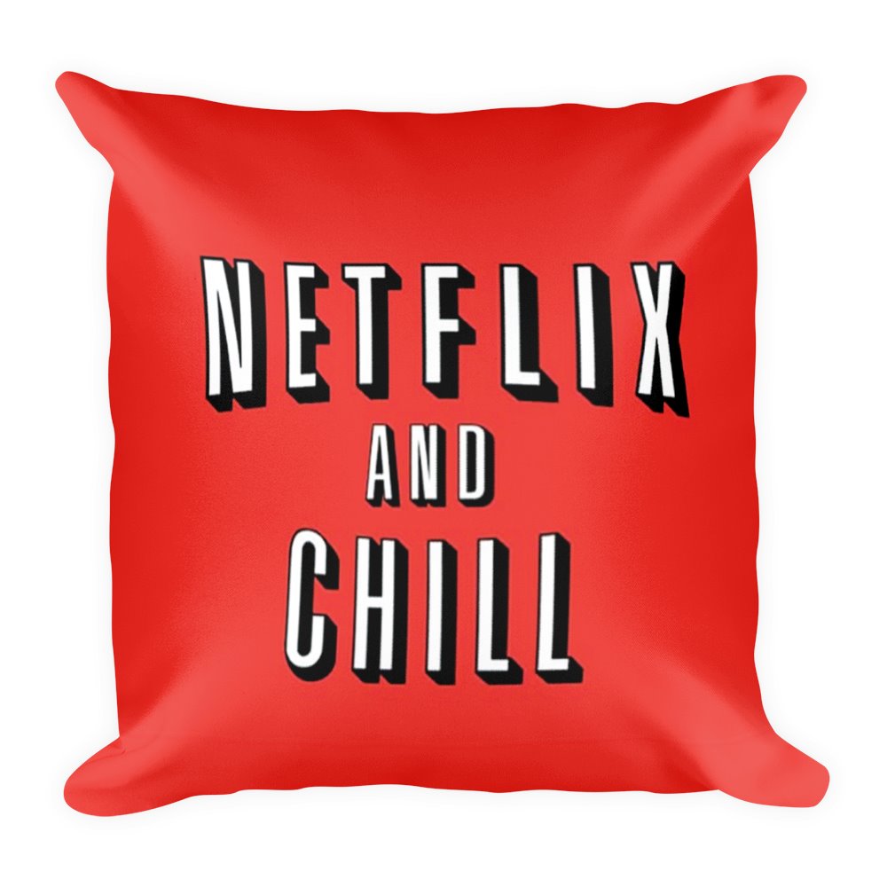 NETFLIX THROW PILLOW WITH COVER FunkChez