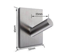 Load image into Gallery viewer, 1 NORMAN STAINLESS STEEL HOOK WITH SIZE DIMENSIONS