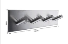 Load image into Gallery viewer, 4 NORMAN STAINLESS STEEL HOOKS WITH SIZE DIMENSIONS