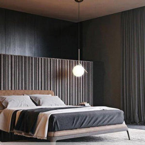 peru ceiling light displayed in a bedroom