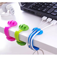 Load image into Gallery viewer, Office Multi-Functional Headphones Cable Winder Data Cable Organizer Cord Holder Charging Cord Desk Cable Clip