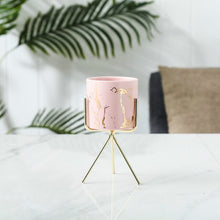 Load image into Gallery viewer, Nordic Gold Infused Porcelain Marble Planter