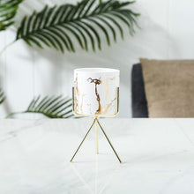 Load image into Gallery viewer, Nordic Gold Infused Porcelain Marble Planter