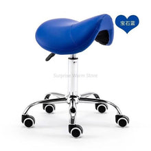 Load image into Gallery viewer, H Massage Pedicure Chair Stool Saddle Leather Upholstery Spa Tattoo Beauty Facial Massage Chair Giraffe Office Chair