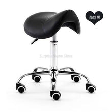 Load image into Gallery viewer, H Massage Pedicure Chair Stool Saddle Leather Upholstery Spa Tattoo Beauty Facial Massage Chair Giraffe Office Chair